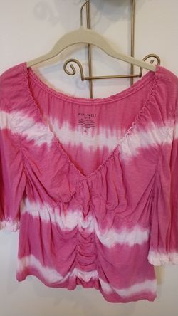Nine West XL pink/white top