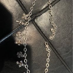 Brighton Necklace Charm Dangle Crosses Silver Or Pewter Color
