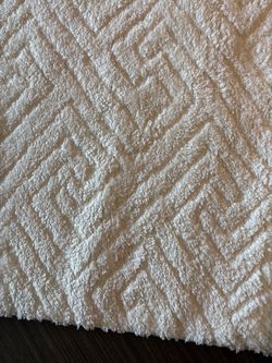 White Patterned Rug
