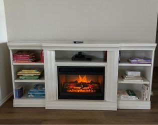 TV Entertainment center with fire place