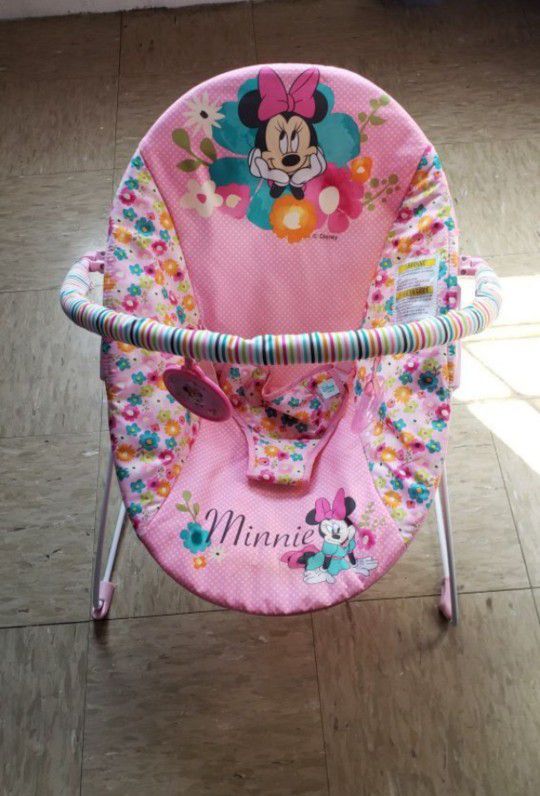 Pink Minnie Mouse Bouncer