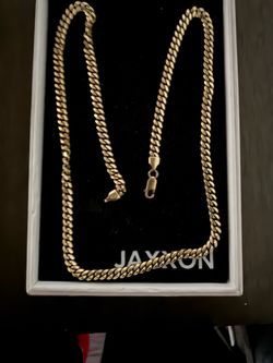 Jaxxon Gold Cuban Link Chain Necklace
