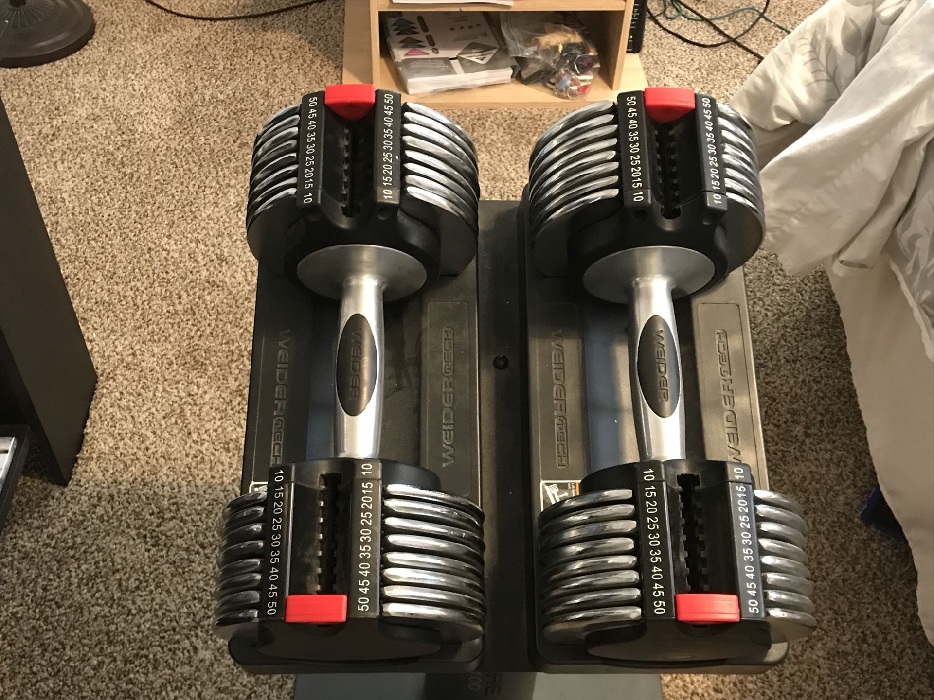Weider core space saver weights