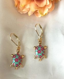 Turquoise Turtle Earrings