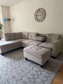 White Sectional Couch