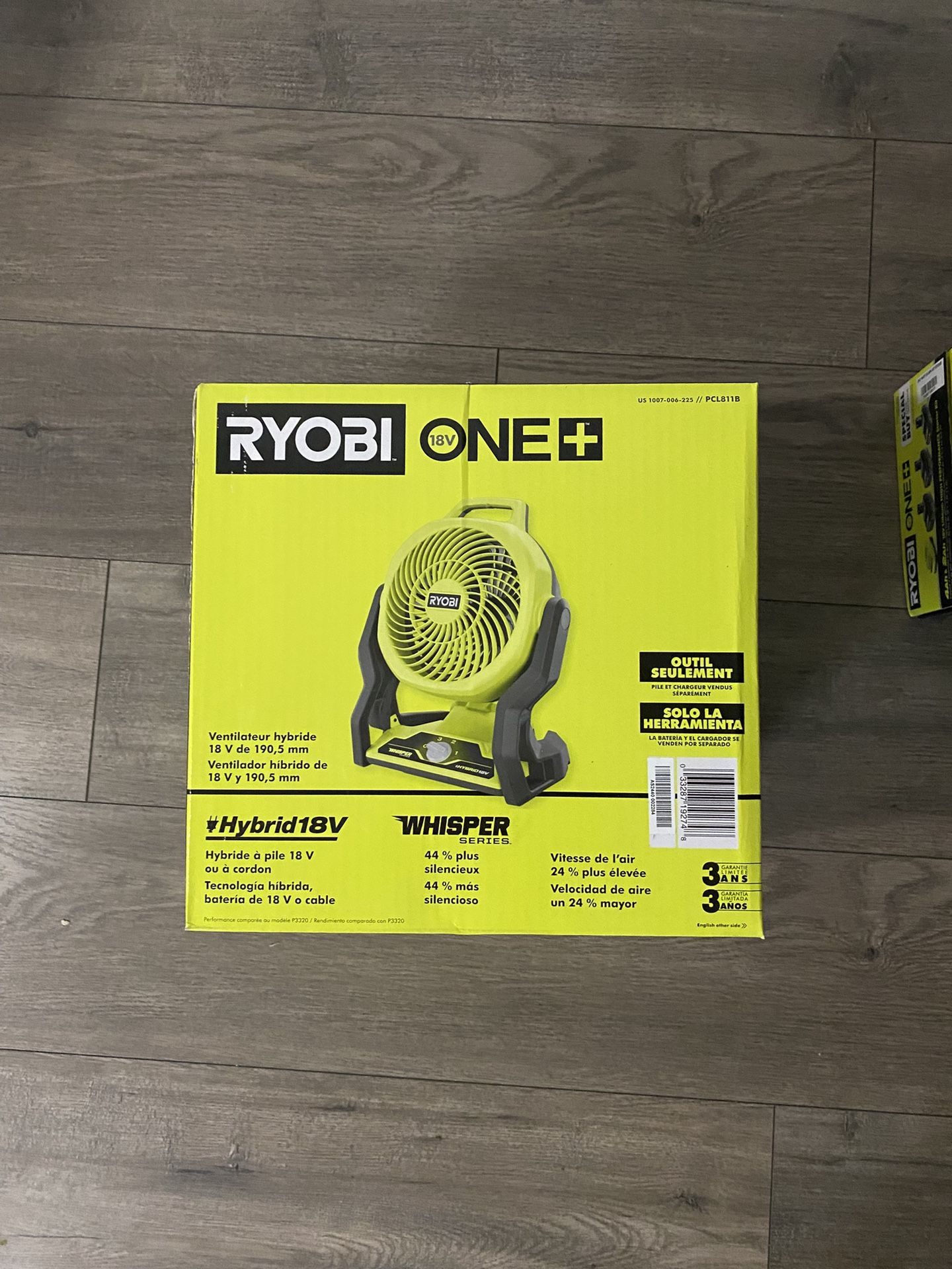 Ryobi 18V Hybrid Whisper Fan β BRAND NEW