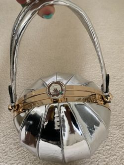 Silver basketball bag