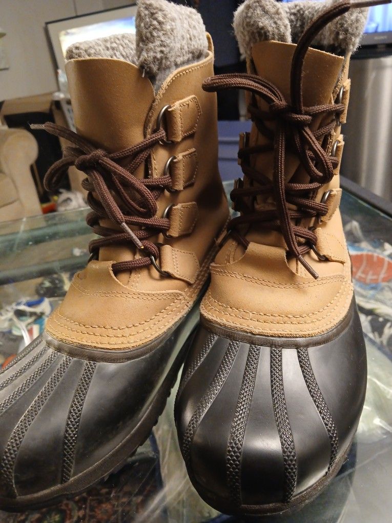 Sorel Kanaskis Insulated Caribou Boots SIZE 8
