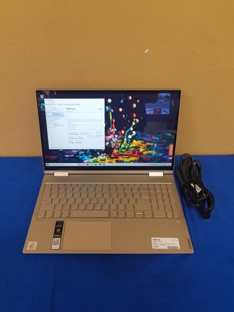 Lenovo Yoga 15.6" Touchscreen Convertible Laptop | Intel i7-10510 | 16GB Memory | 1TB SSD (Model: C740)
