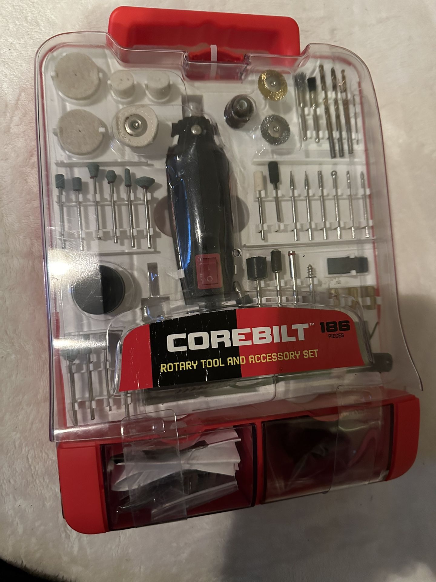 COREBILT ROTARY TOOL & ACCESSORIES SET