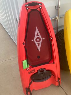Point 65 Falcon Kayak Red bow and the yellow is only a mid section if you want to convert your single to a tandem