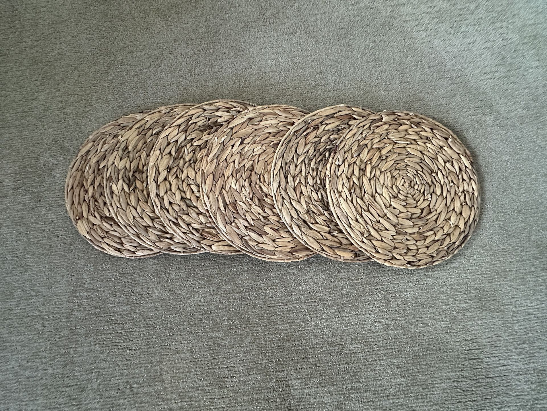 Set Of 6 Hyacinth Placemats