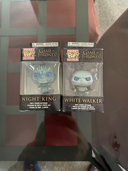 Funko pop keychain night king & white walker new game of thrones