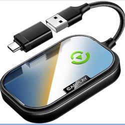 Wireless CarPlay Adapter for Apple iPhone, Converts Factory Wired CarPlay to Wireless CarPlay 2024 Upgrade Plug & Play Auto Connect for Cars from 2015