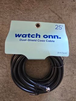 New 25 foot coaxial cable