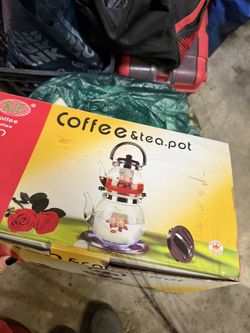 Brand New Coffee And Tea Pot Glass 