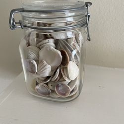 Mason Jar Of Seashells