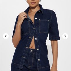 Denim Short Set 