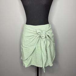 Francesca's Collections Mint Green Mini Skirt