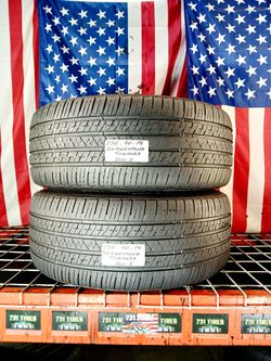 ✔️ Set of 2 Used tires 235/40ZR19 BRIDGESTONE TURANZA ALL SEASON 235/40R19 CAR SEDAN SPORTCAR TYRES 235 40 19