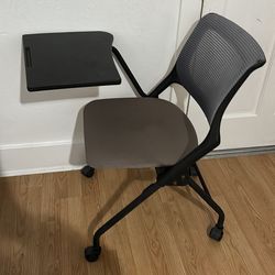 Desk , Tablet Arm Chair, Chair Mesh and Caster Wheel
