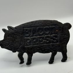 Vintage Bacon Press Cast Iron