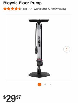 Bicycle Floor Pump * **** (58) V Questions & Answers