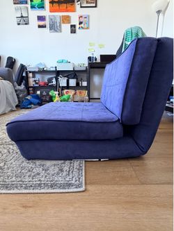(Negotiable) Urban Lifestyle Ultra Suede Convertible Flip Chair