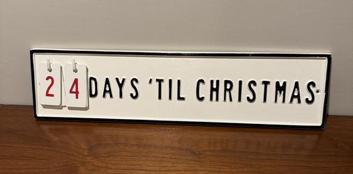 Christmas Countdown Sign