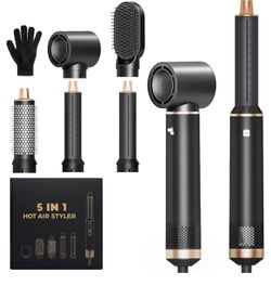 5-in-1 Hair Styling Tool | Dryer, Curler, Straightener & Brush