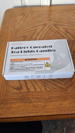 HOMEMORY BATTERY OPERATED FLICKERING TEA LIGHT CANDLES
