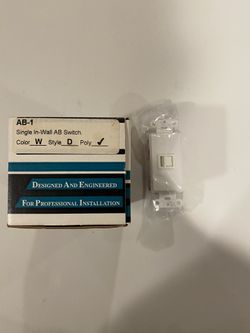 Single in wall speaker switch