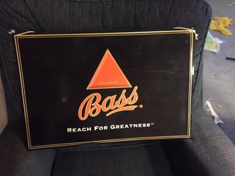 Awesome Bass Ale tin sign