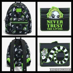 LOUNGEFLY BETTLEJUICE CHIBI MINI BACKPACK SET