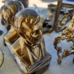Solid BRASS BOOK ENDS