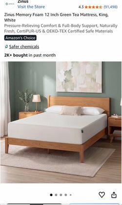 Zinus Memory Foam King Mattress