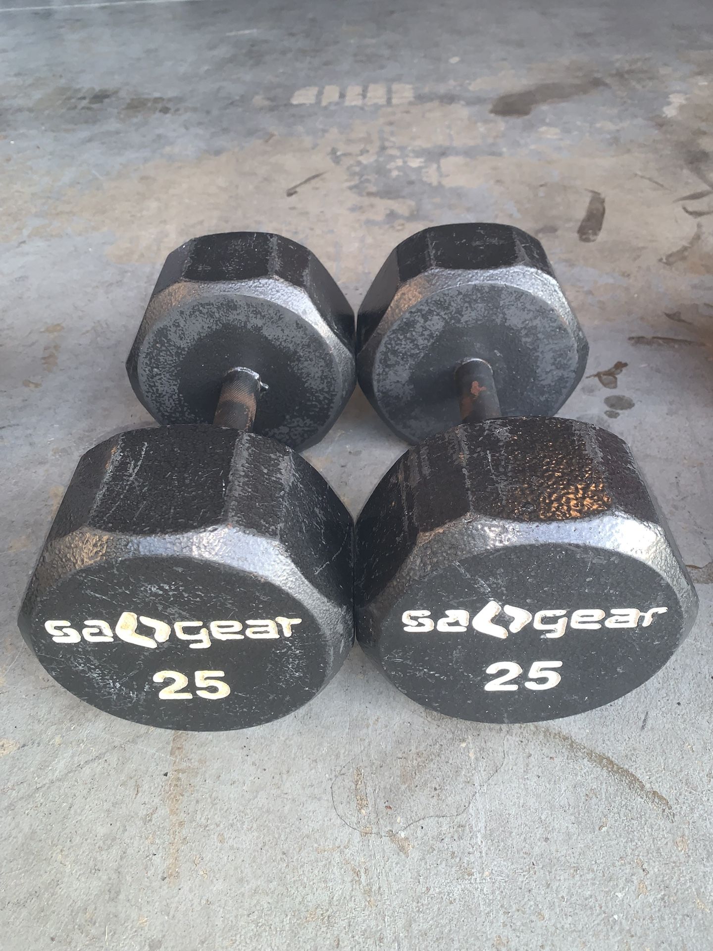 Pair 25 lbs Dumbbells $45.