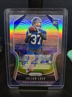 Julian love prizm Refractor Rookie Autograph