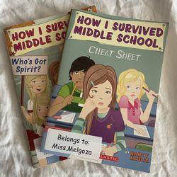 How I Survived Middle School, by Nancy Krulik , Lot Of 2  In Good Conditions