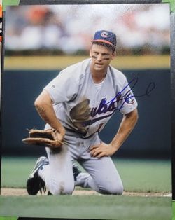 MARK GRACE Signed 11x14 Photo Chicago Cubs Autograph