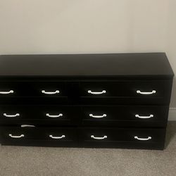 Black 8-Drawer Double Dresser | Brand New Condition