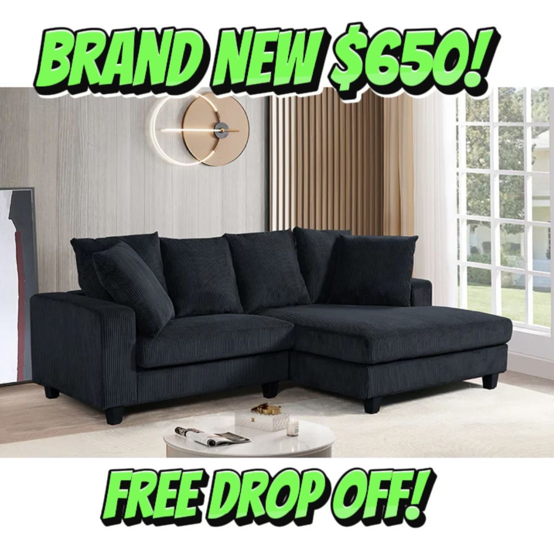Left Or Right Chaise Sectional Couch ποΈ Brand New In Box π¦ Free Drop Off