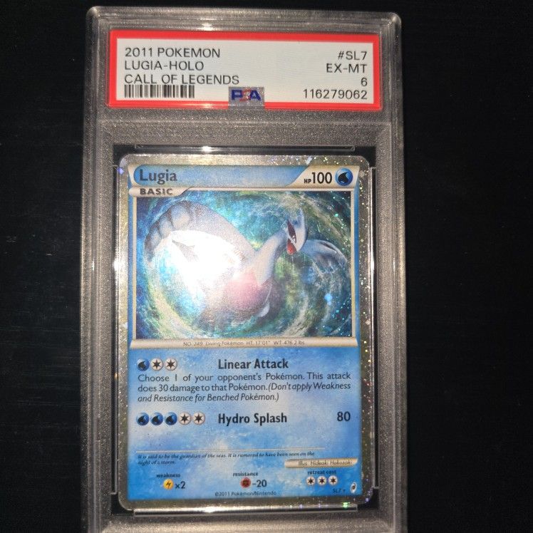 Pokemon 2011 Call Of Legends Lugia #SL7 PSA 6