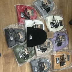 Assorted North Face Beanies