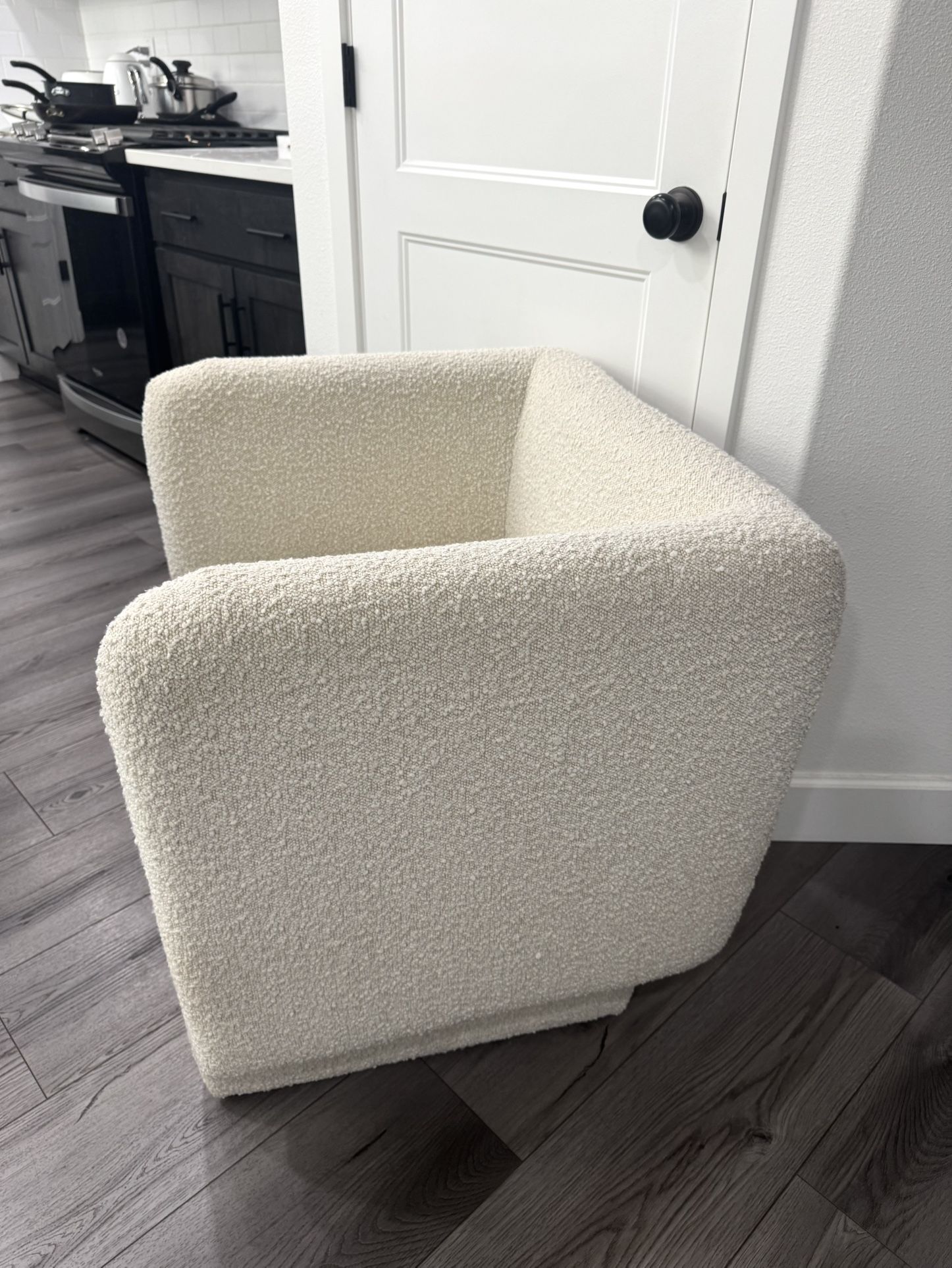 CB2 Boucle Lounge Escapade Chair