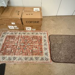 2x3 Rug - Machine Washable Entry Rug with Non-Slip Backing, Ideal for Enteryway, Kitchen, Bathroom, Laundry Room - Vintage, Easy Clean, Durable, Low P