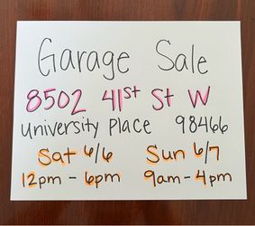 Garage Sale June 6th & 7th