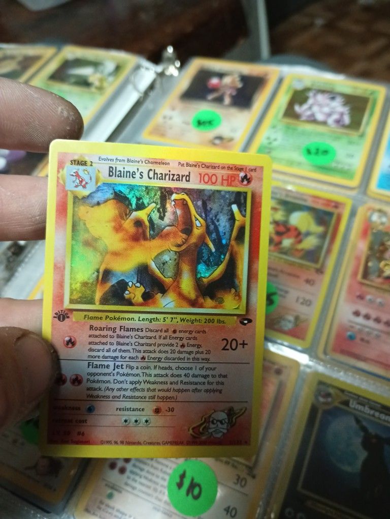 1st Edition Blaines Charizard  Near Mint 