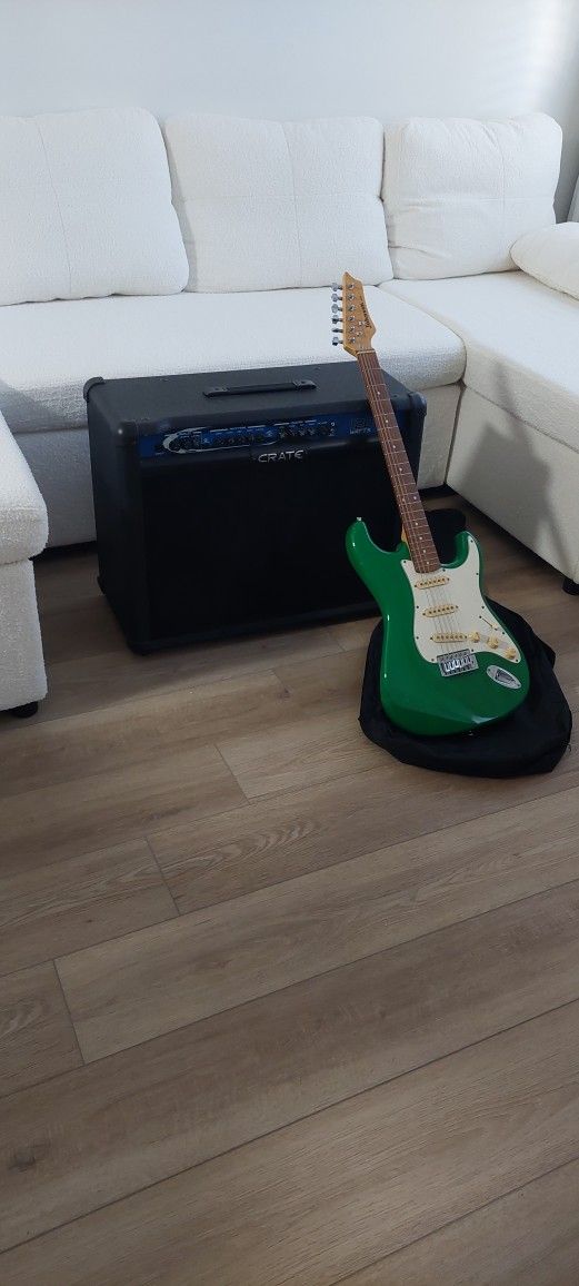 Crate amp And Johnson guitar