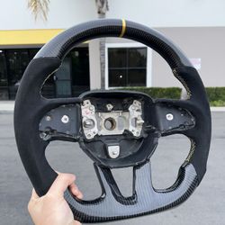 Dodge Charger Carbon Fiber Steering Wheel 